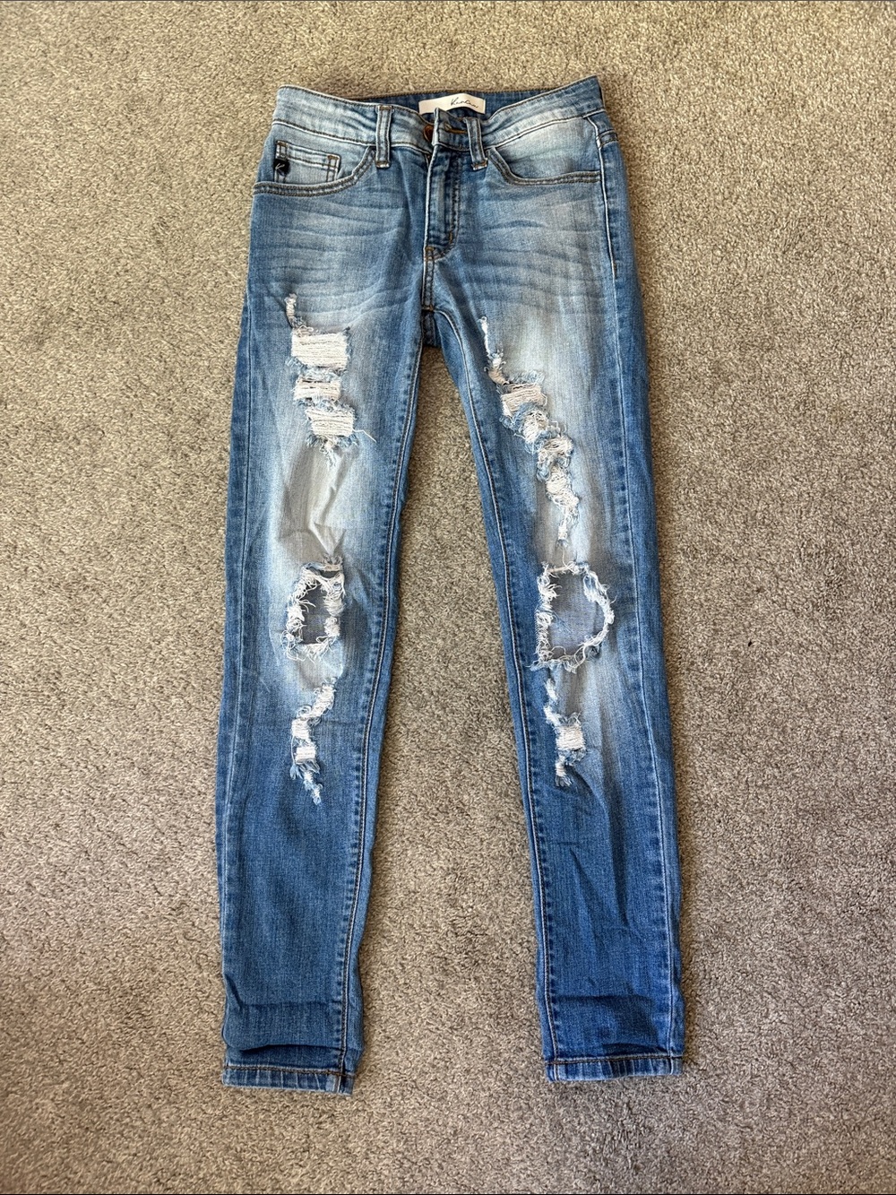 KanCan Light Blue Distressed Skinny Jeans